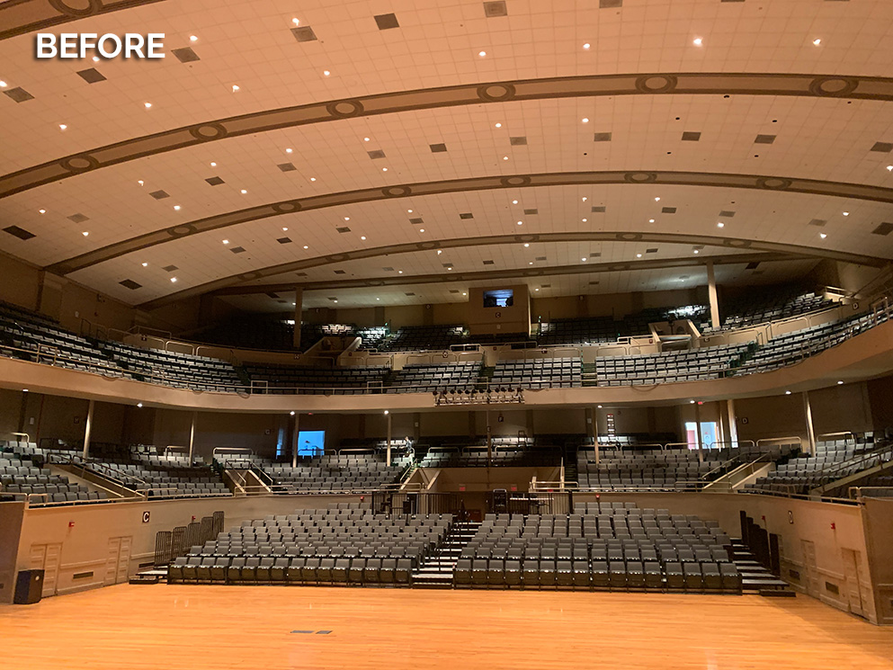 Township Auditorium Before Installation 